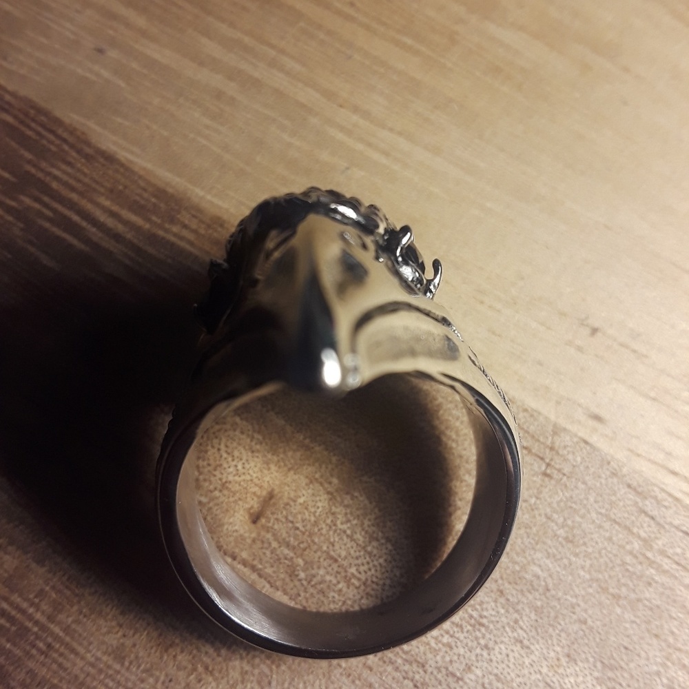 Large Eagle Head Ring - image 3